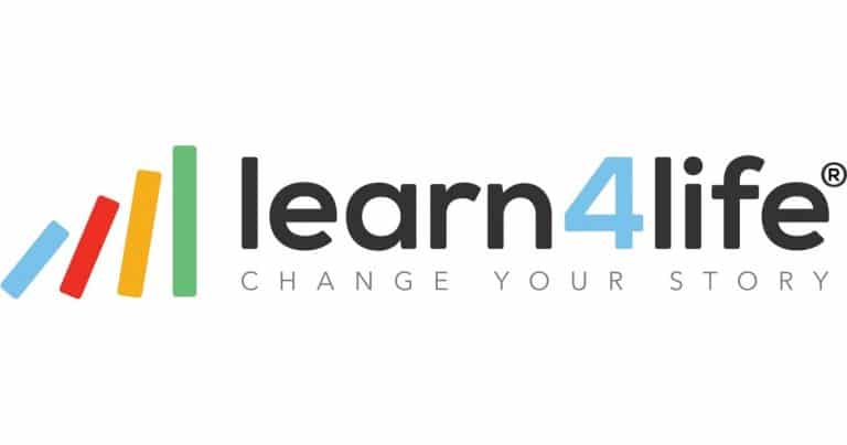 Learn4 life logo with white background