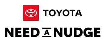 Toyota need a nudge logo with a white background